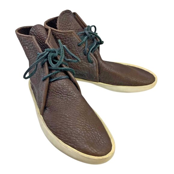 Global Village Traders‎ Handmade Brown Buffalo Hide Hi Top Moccasins main image 6